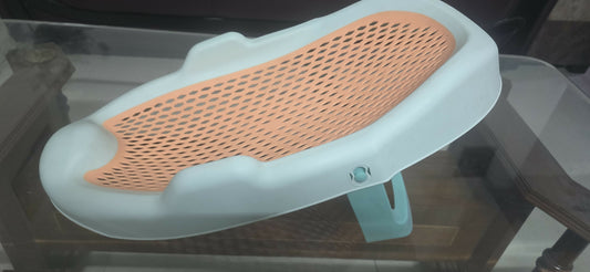 STAR & DAISY Baby Bath Tub Seat (Anti Slip) Chair Foldable Baby Bath Chair (Orange )