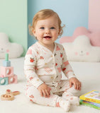 TINY TIGGY Strawberry Dreams Baby Romper