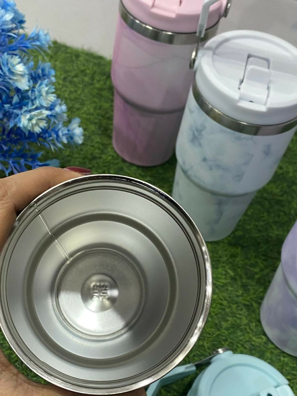 Personalized Texture Print Travel Tumbler – 600ml