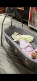 Baby hug swing cradle with remote