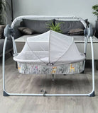 Baby hug swing cradle with remote