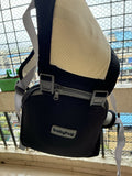 BABYHUG 5-in-1 Imperial baby carrier with multiple carrying positions, ergonomic design, padded shoulder straps, adjustable waist belt, and secure buckles for comfortable babywearing.