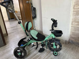 BABYHUG Plug N Play Gladiator tricycle for kids with sturdy frame, comfortable seat, easy-grip handlebars, durable wheels, and fun riding design for outdoor play.