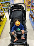 BABYHUG Symphony stroller pram with reclining seat, smooth wheels, safety harness, adjustable canopy, and comfortable travel design for babies and toddlers.