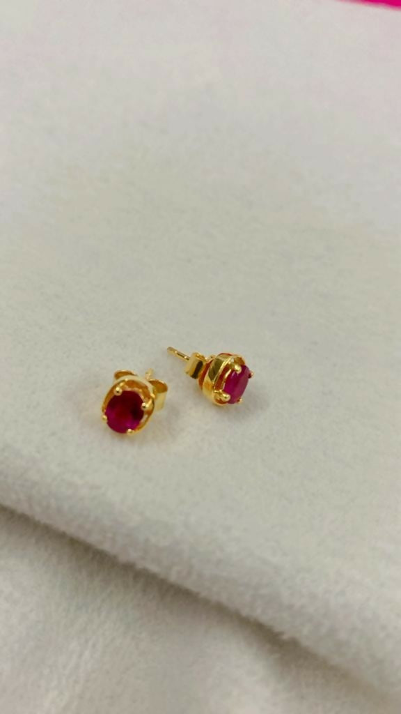 Buy Gold Baby Earrings (Bali) – traditional, lightweight, and safe jewellery for little ones.