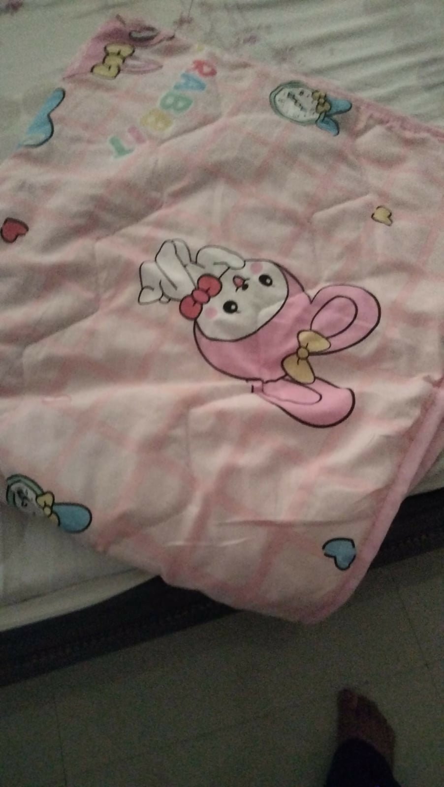 Baby blanket in pink with cute print, soft cozy fabric, lightweight feel, and comfortable warmth for newborns, babies, and everyday use.