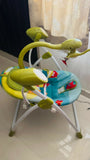 BABYHUG Gaiety electronic swing with soothing swinging motion, cushioned seat, safety harness, and comfortable design to help babies relax, rest, and enjoy gentle movement