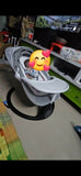 FAB N FUNKY Electric Baby Cradle Swing with gentle automatic swinging, comfortable padded seat, safety harness, soothing music, sturdy frame, and breathable design to keep babies relaxed and comfortable.