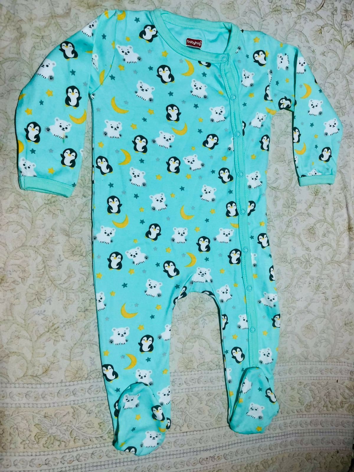 BABYHUG and MARK & MIA baby rompers combo featuring soft breathable fabric, snap-button closures, and comfortable everyday outfits for newborns and babies.
