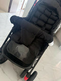 BABYHUG Cocoon stroller/pram with a reclining seat, foldable dacesign, adjustable canopy, 5-point safety harness, smooth wheels, and storage basket for comfortable travel with babies and toddlers.