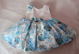 Blue Floral Party Wear Frock featuring a beautiful floral design, elegant silhouette, and comfortable fit for birthdays, weddings, festive celebrations, parties, and special occasions.