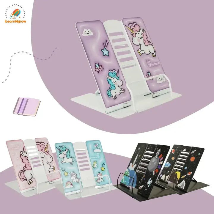 I LEARNNGROW Book Shelves + Book Reading Stand
