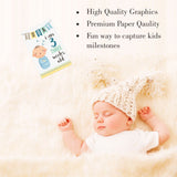 ZOOPLAY Baby Boy Milestone Cards - Pack of 24