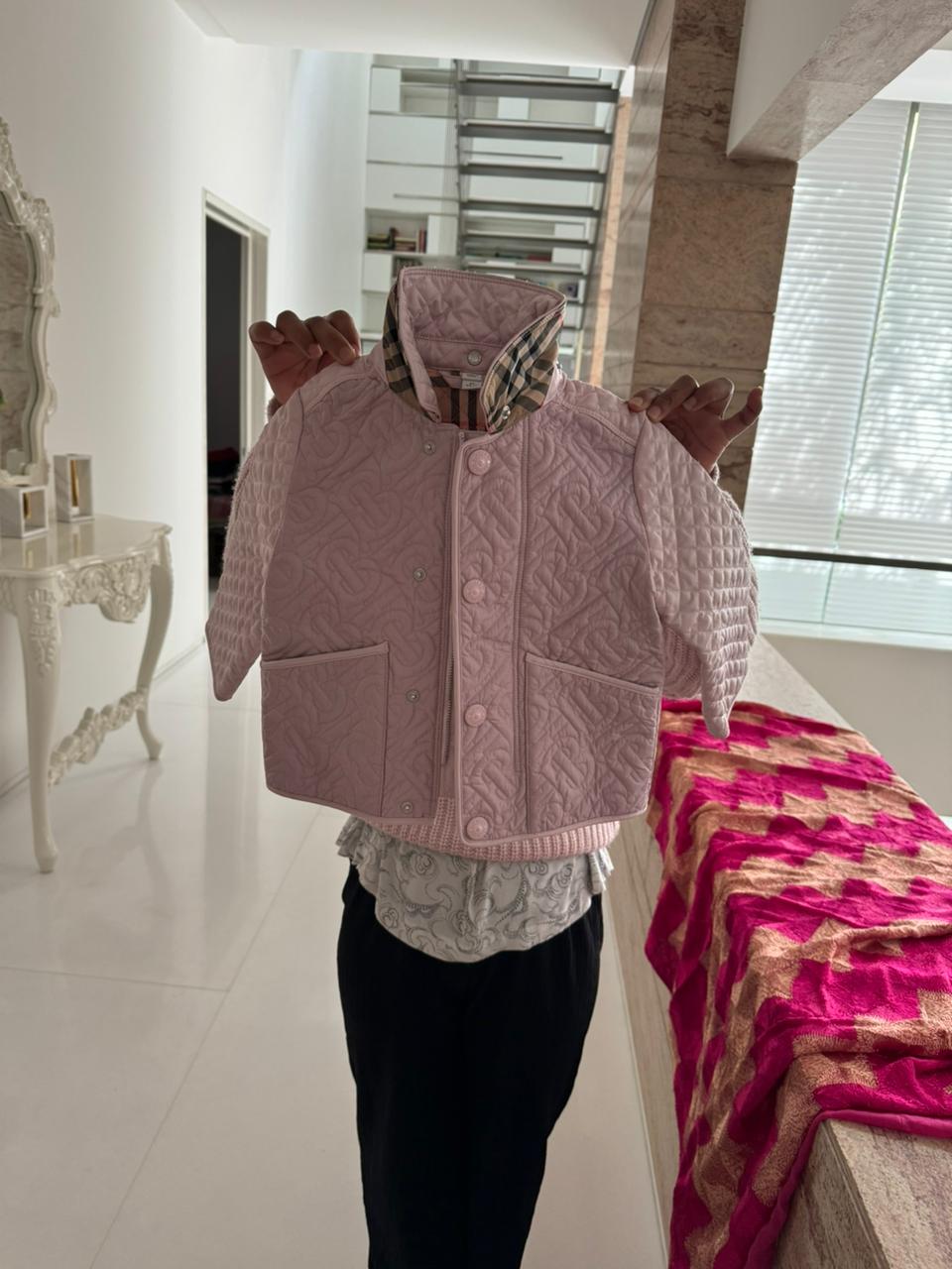BURBERRY Jacket with Detachable Hood for Toddler Girl PyaraBaby