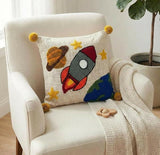 CUDDLE KIDS Hand-Stitched Throw Cushion Covers (Set of 2)