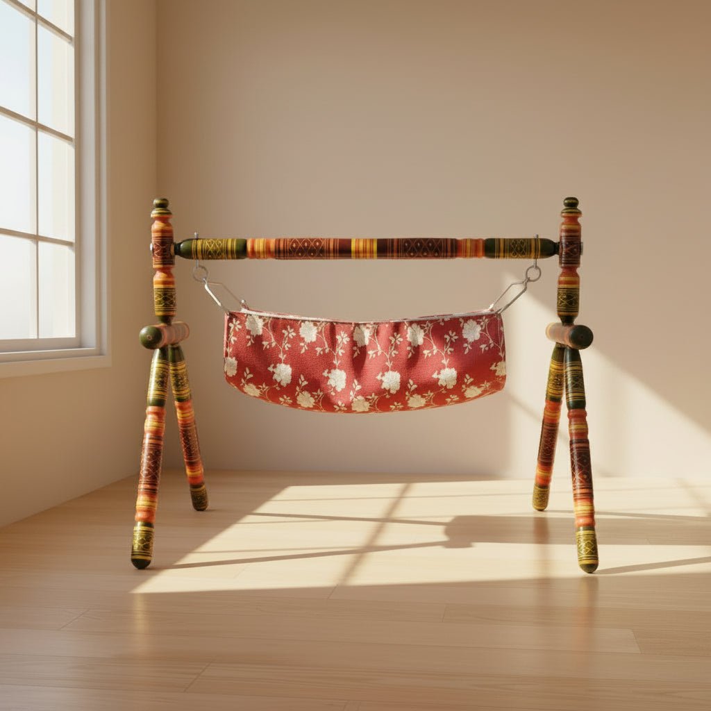 Heritage Meets Comfort – 9 Lakda Indian Traditional Cradle for Sweet Slumbers!