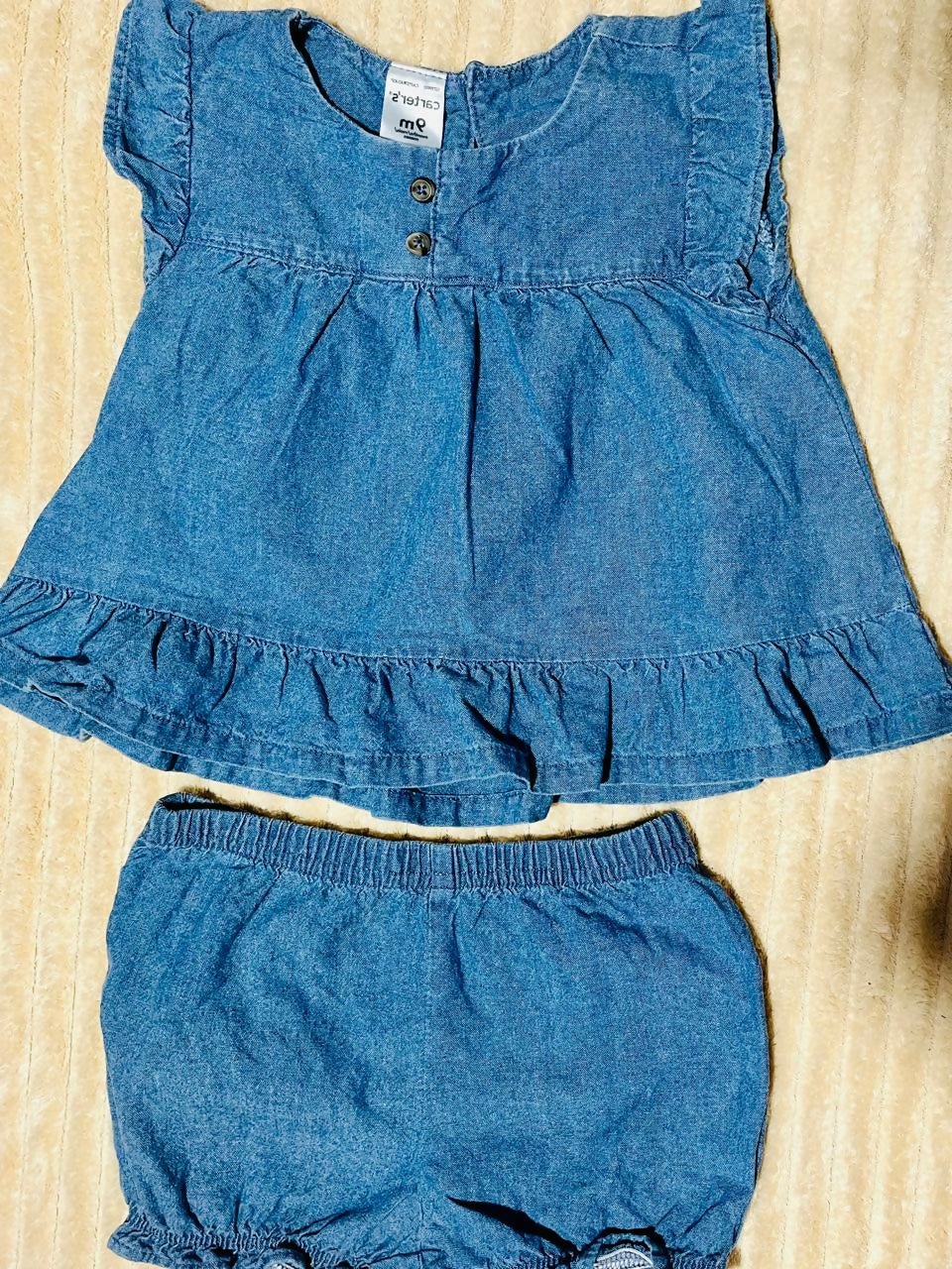 Carter's baby outfit combo (2 pieces) featuring soft breathable fabric, coordinated top and bottom, and a comfortable fit for newborns and babies.
