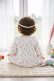 TINY TIGGY Floral 100% Cotton Baby Girl Romper with Headband Set