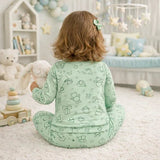 TINY TIGGY Baby Girl Bamboo Doodle Print Pyjama Set