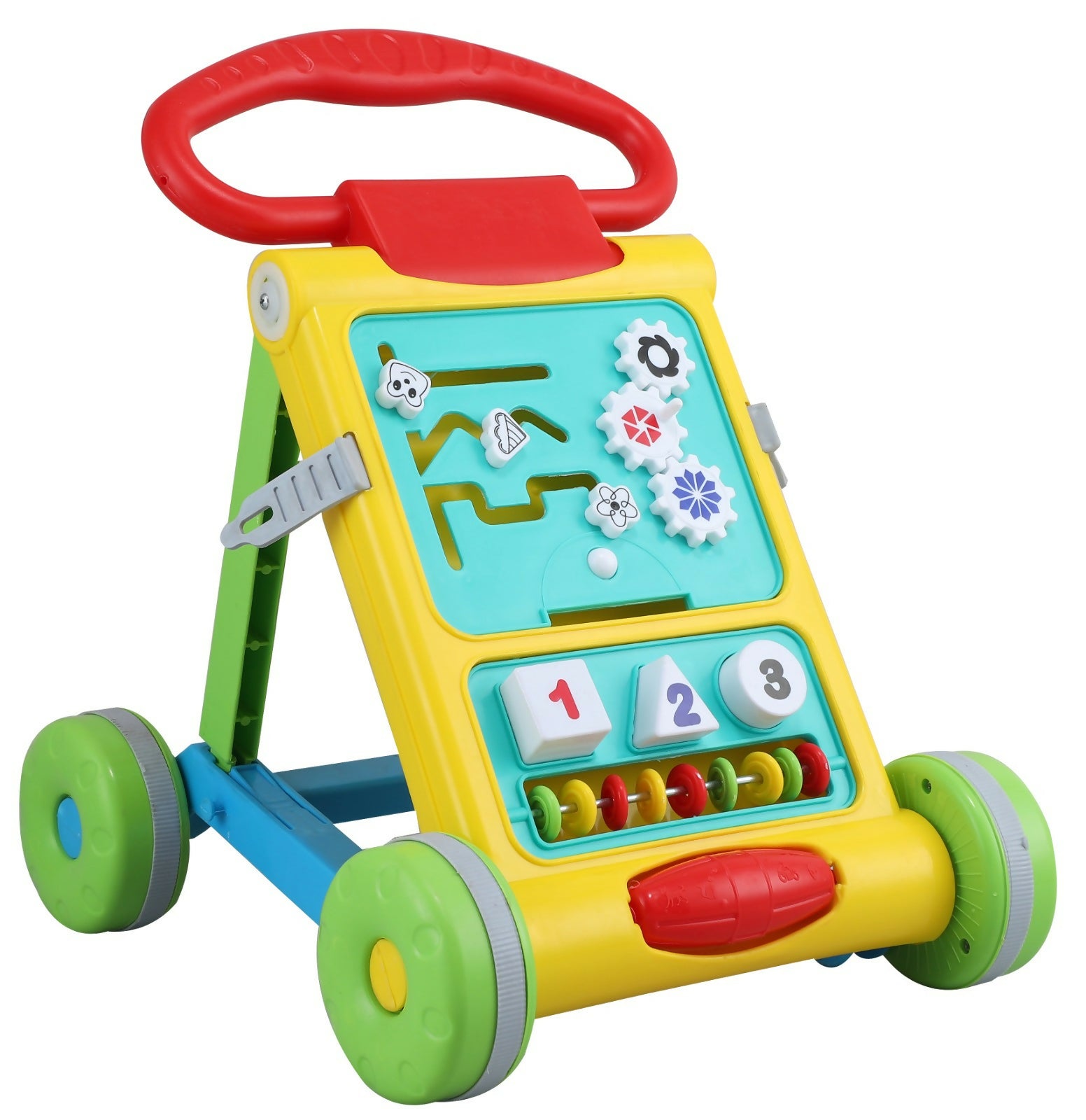 DO IT BABY activity multicolour walker with interactive play features, sturdy frame, comfortable seat, smooth wheels, and colorful design to support baby walking and playtime.