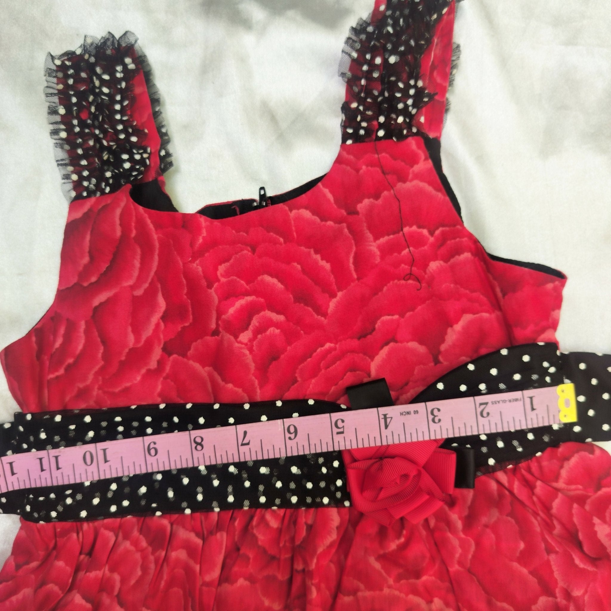 Red cute dress for girls with soft fabric, comfortable fit, stylish design, and charming look for casual wear, parties, or special occasions.