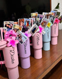 Customized Cute Tumbler Gift Hamper for Her featuring a personalized insulated tumbler and thoughtfully curated gift items in elegant packaging, perfect for birthdays, anniversaries, and special occasions.
