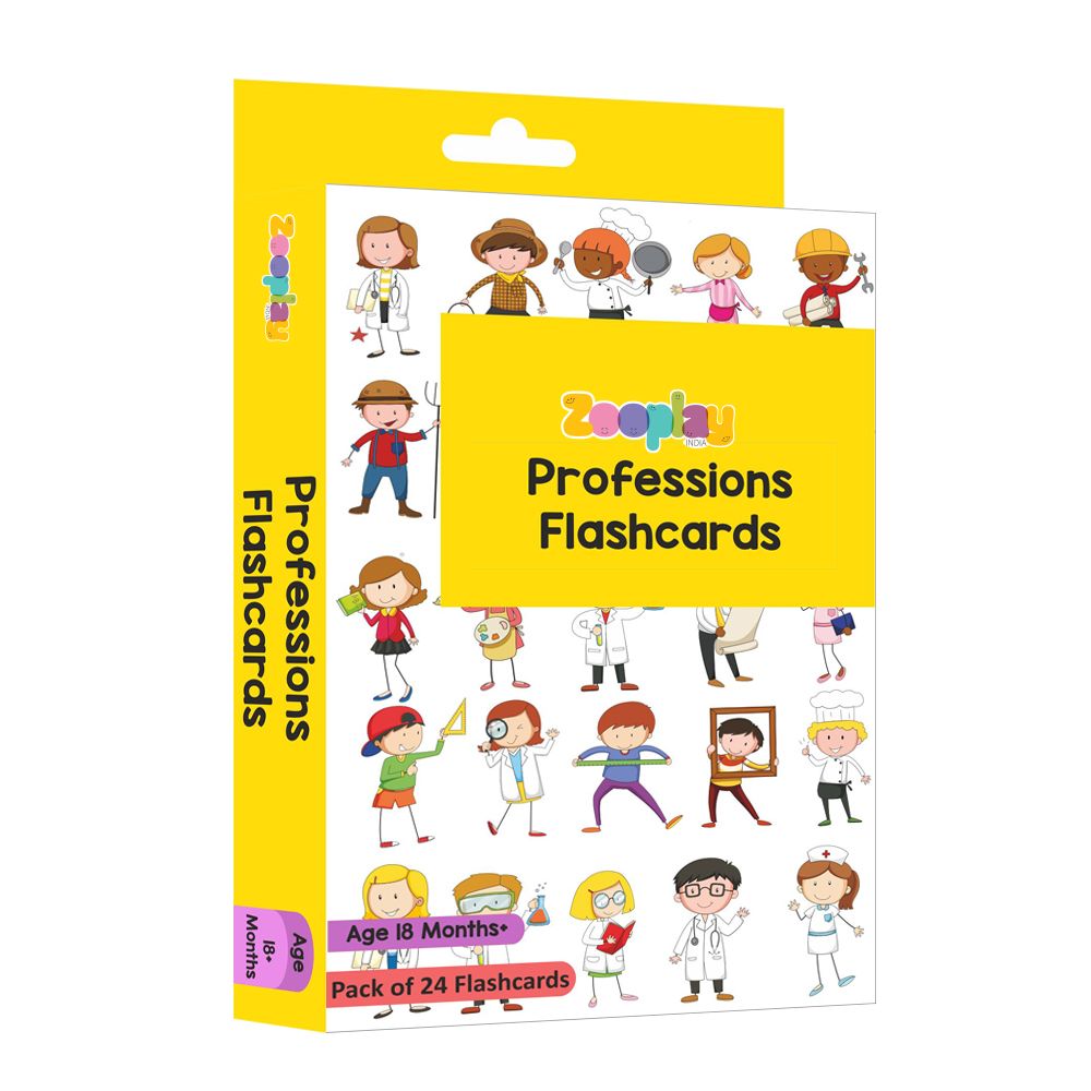 ZOOPLAY Profession Flashcards- Pack of 24