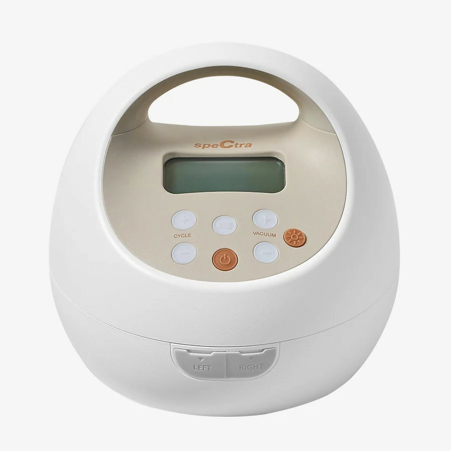 SPECTRA S2 PRO Electric Breast Pump (Sealed) with adjustable suction levels, massage mode, closed-system hygiene, quiet operation, BPA-free components, and sealed packaging for safe and efficient milk expression.