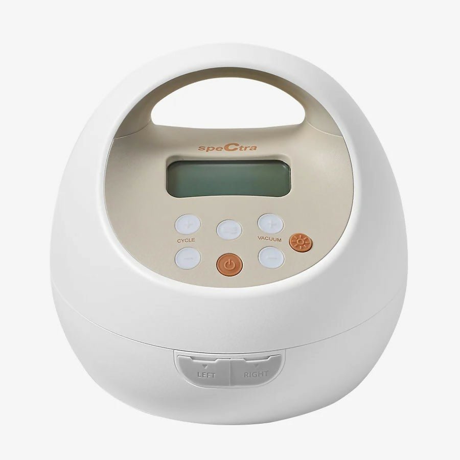 SPECTRA S2 PRO Electric Breast Pump (Sealed) with adjustable suction levels, massage mode, closed-system hygiene, quiet operation, BPA-free components, and sealed packaging for safe and efficient milk expression.