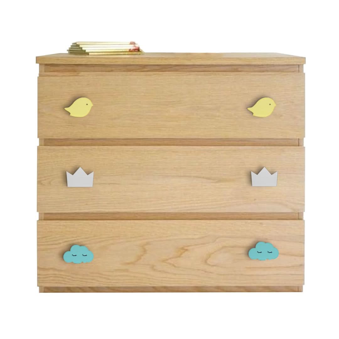 Door/ Drawer Knobs (Set of 2) Adorable Crown