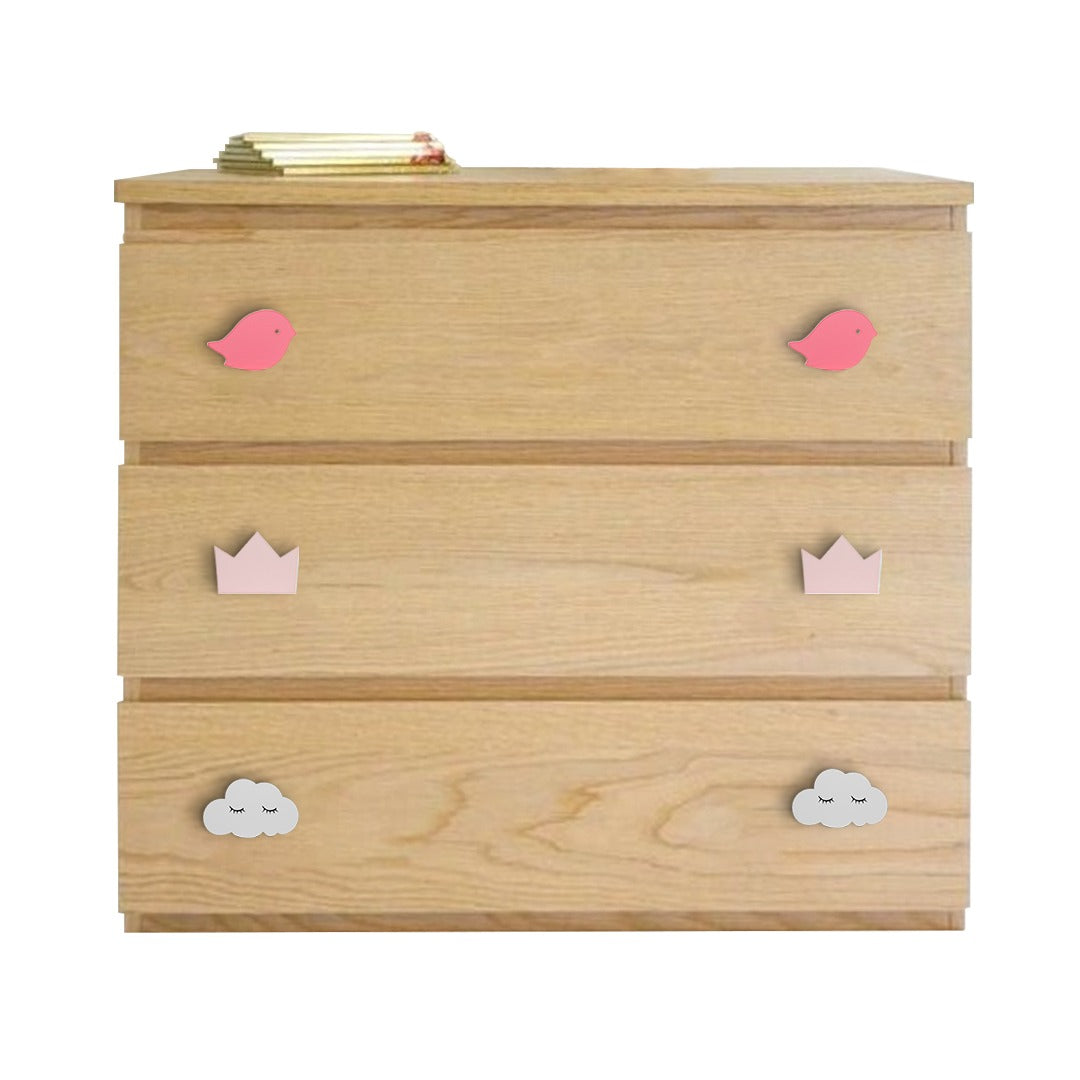 Door/ Drawer Knobs (Set of 2) Adorable Crown