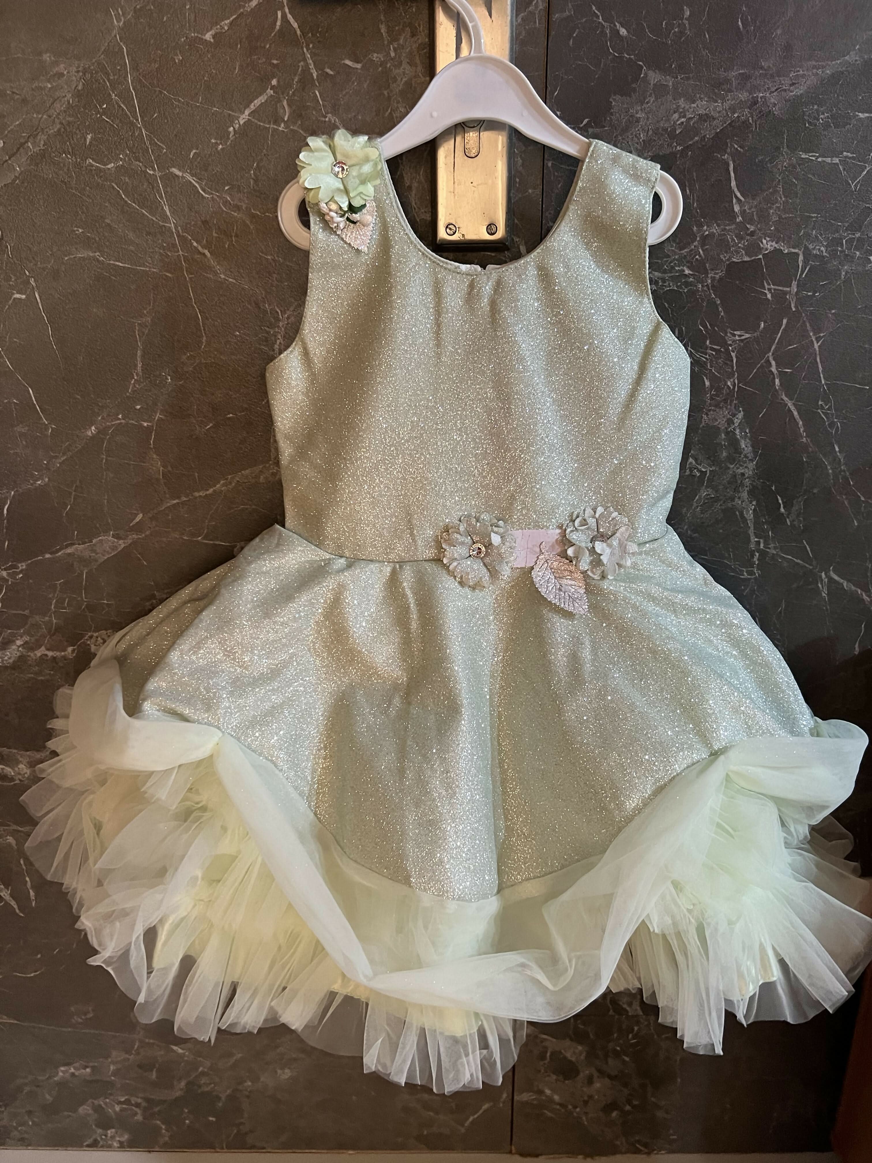 Fancy Frock(Pastel Green )