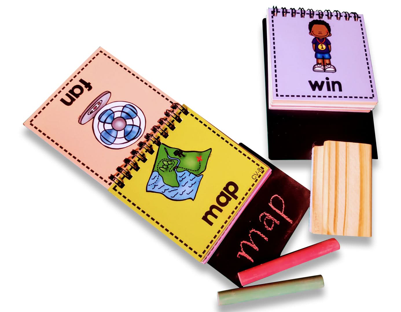 ZOOPLAY CVC Words Read and Write Flashcards