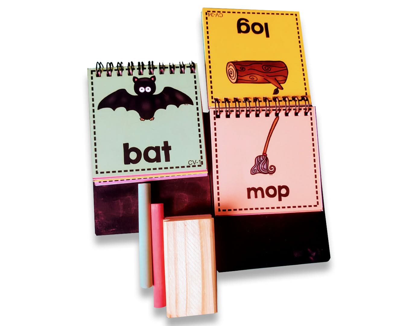 ZOOPLAY CVC Words Read and Write Flashcards