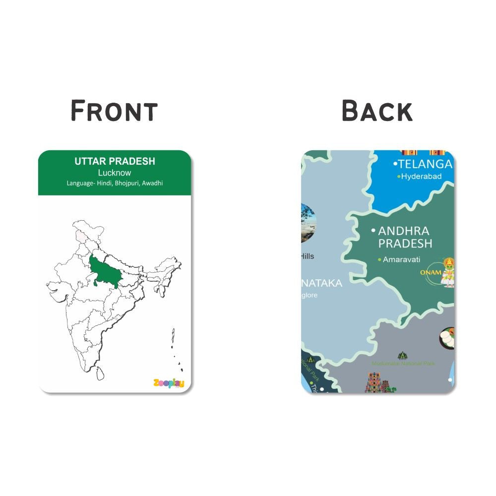 ZOOPLAY India States and Union Territories Flashcards