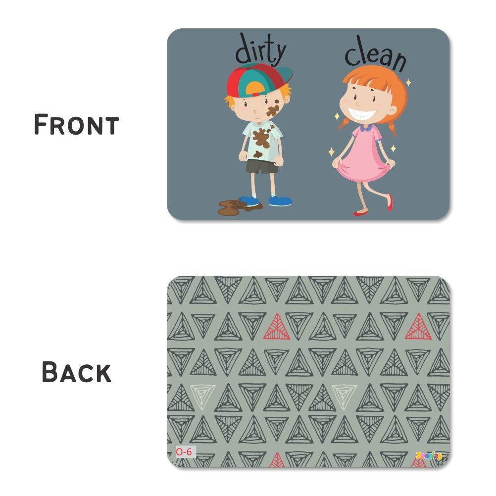 ZOOPLAY Opposites Flash Cards- Pack of 32