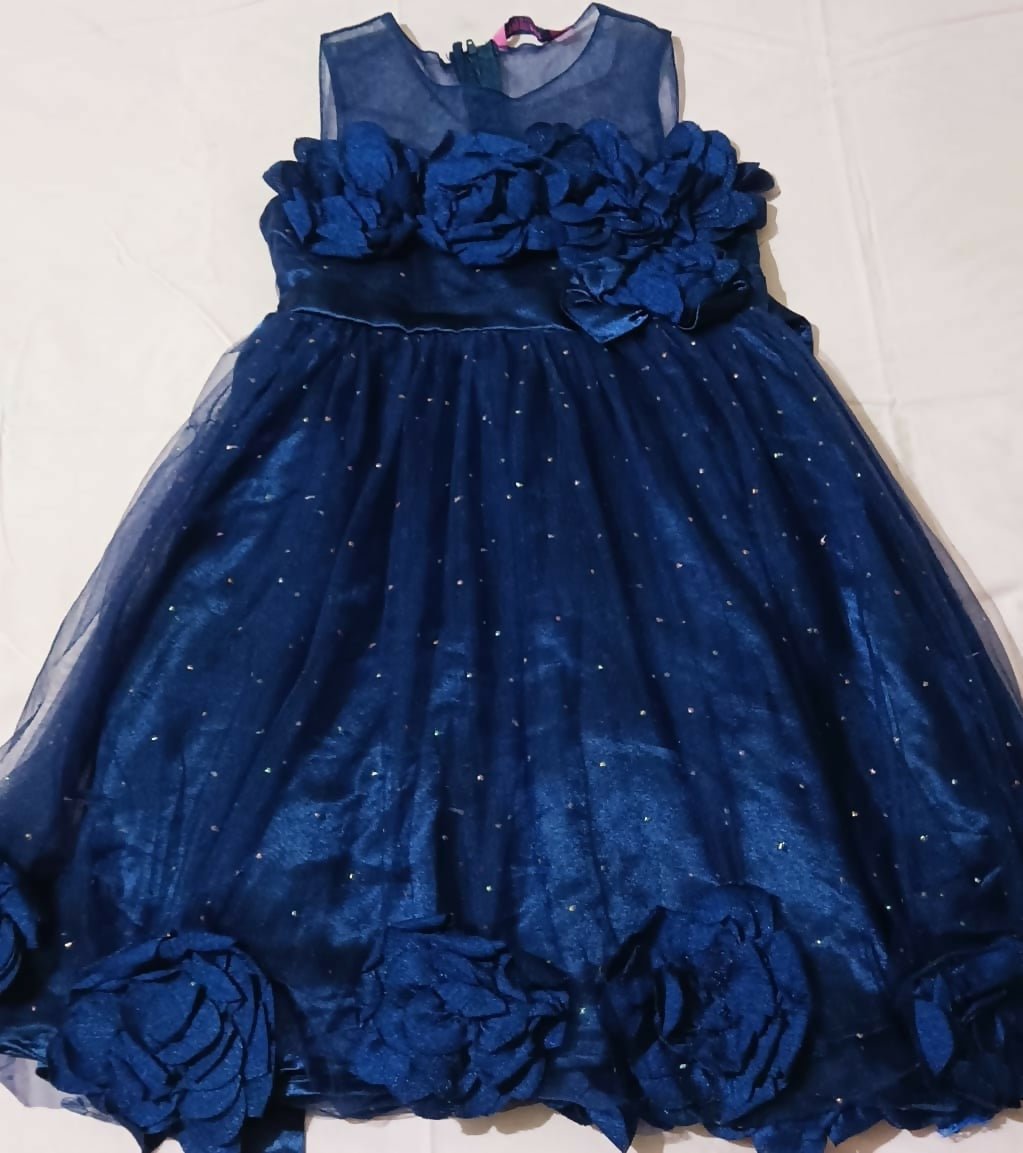 FRENDZ partywear frock/dress for baby girls made from soft, comfortable fabric with elegant detailing and a stylish design, perfect for birthdays, weddings, festive celebrations, and special occasions.