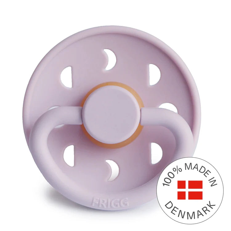 FRIGG Moon Phase Latex Baby Pacifier 0-6M 1-Pack Soft Lilac - Size 1