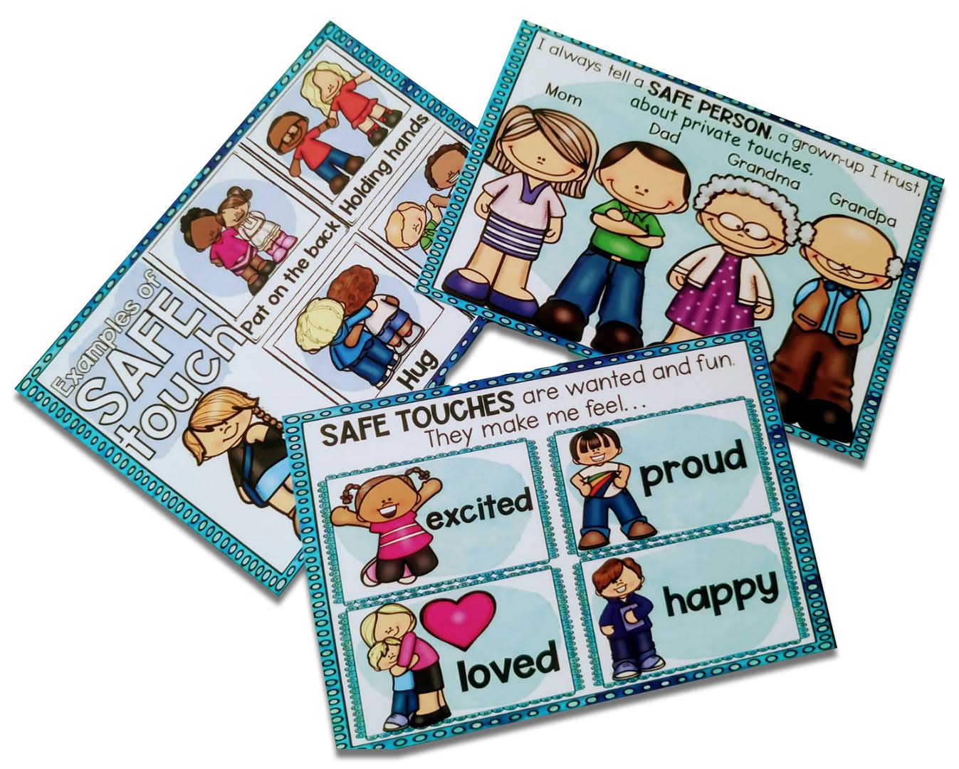ZOOPLAY Safe and Unsafe Touch Flashcards