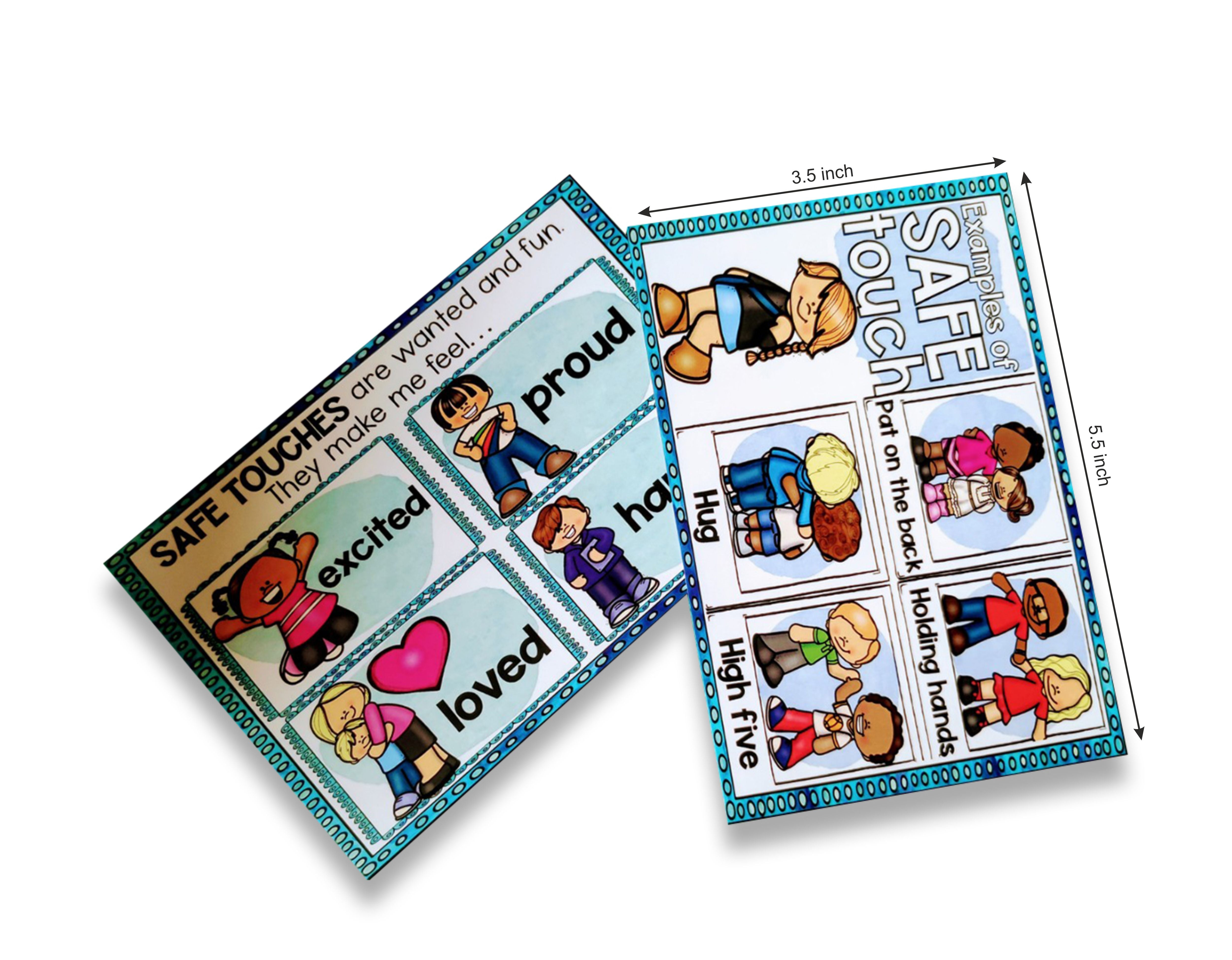 ZOOPLAY Safe and Unsafe Touch Flashcards