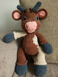Gift your baby endless cuddles and play with this adorable, hand-crafted Crochet Reindeer Soft Toy—perfect for snuggles and nursery décor!