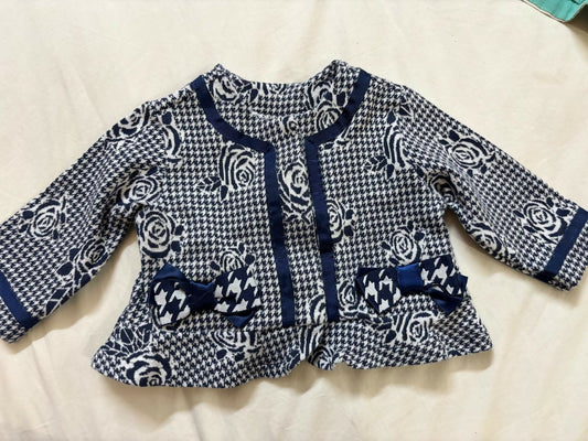 CHICCO baby jacket – stylish self-design, soft stretchable fabric, perfect for infants.