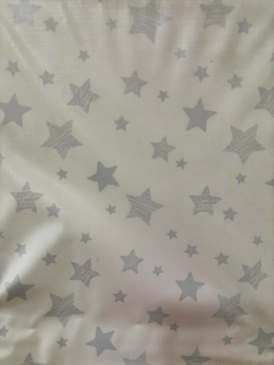 MOTHERCARE padded waterproof changing mat with grey stars – soft, comfy, and easy to clean.