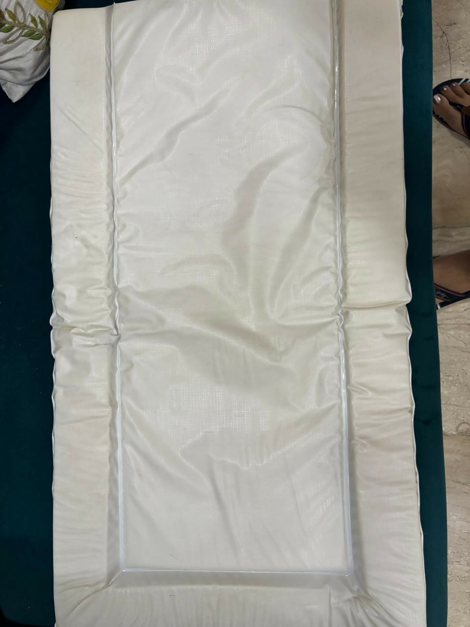 MOTHERCARE padded waterproof changing mat with grey stars – soft, comfy, and easy to clean.