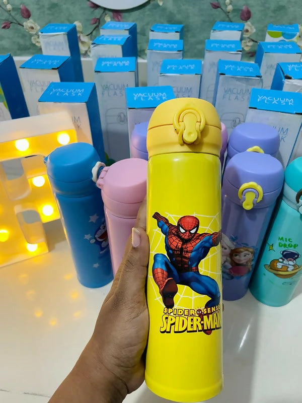 Yellow Spider-Man water bottle