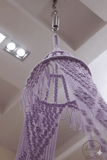The Top Knott Paris Macramé Baby Cradle – Handwoven Lavender Hanging Bassinet
