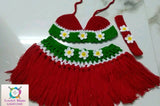 Crochet Baby Bikini Skirt Set