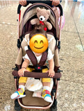 HHUNYHUNY Detachable Twin Stroller/Pram in Some Used condition featuring a versatile detachable design, comfortable dual seating, safety harnesses, protective canopies, smooth wheels, and practical functionality for twins or siblings.