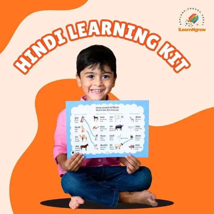 ILEARNNGROW English Learning Kit+ Pencil Gripping Book