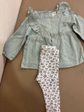 H&M cotton blouse and legging set featuring soft breathable fabric, comfortable fit, coordinated design, and everyday style for babies, toddlers, and young children.